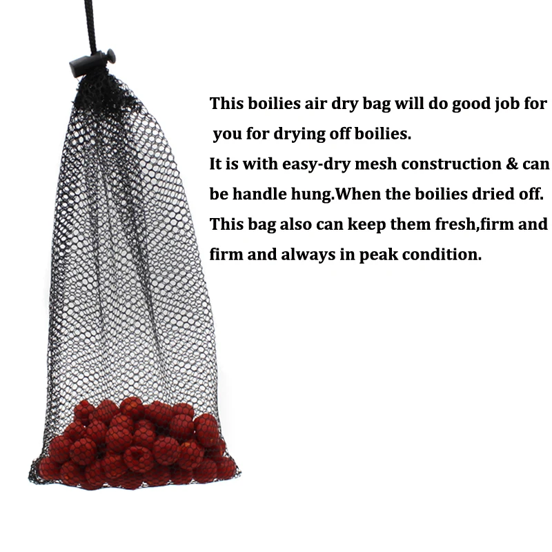Boilies de pesca de carpa, bolsa de malla seca al aire, soporte para bolsa de cebo de carpa, tablero emergente para herramientas de rodillo de Boilies, aparejos de accesorios, 1 Uds. - imagen 5
