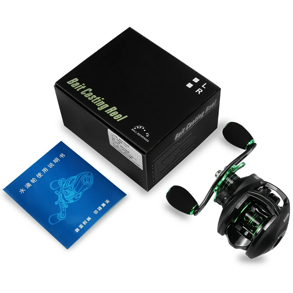 LINNHUE-carrete de pesca Baitcasting BS2000 8,1: 1, carrete de pesca de alta velocidad, arrastre máximo de 8KG, carretes de pesca de carpa de agua dulce y salada para lubina US - imagen 4