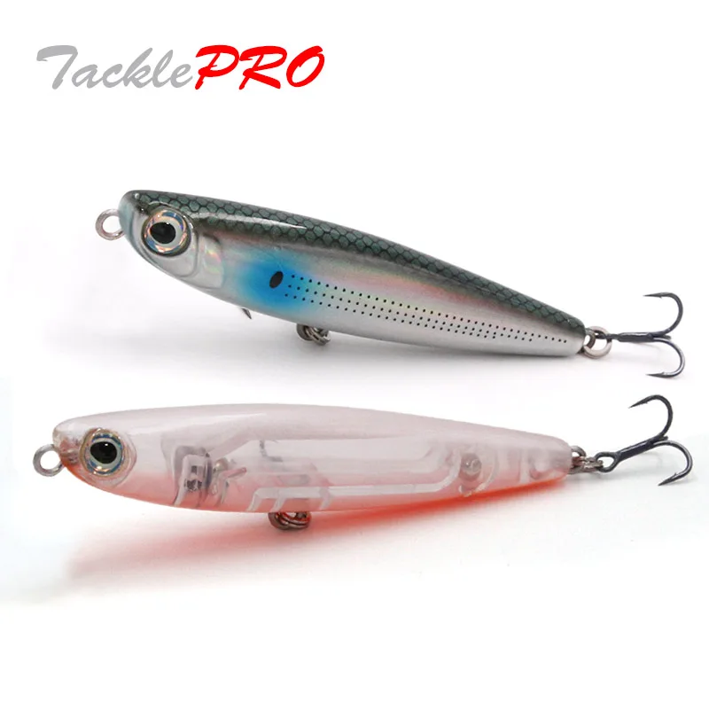 Tacklepro PE05 Señuelo Stickbait con anzuelos Mustad