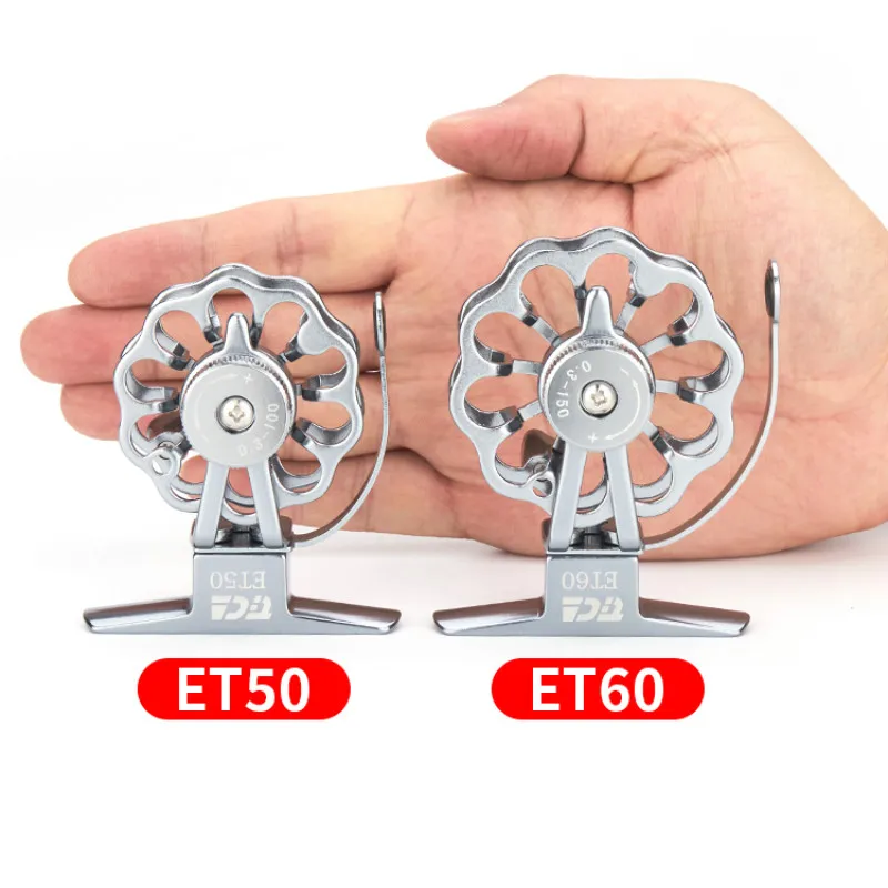 Bobina De línea De Pesca BB 1:1, carretes De aluminio para Pesca con mosca De agua dulce, rueda De mano, engranaje De buque De invierno, 1 ud. - imagen 5