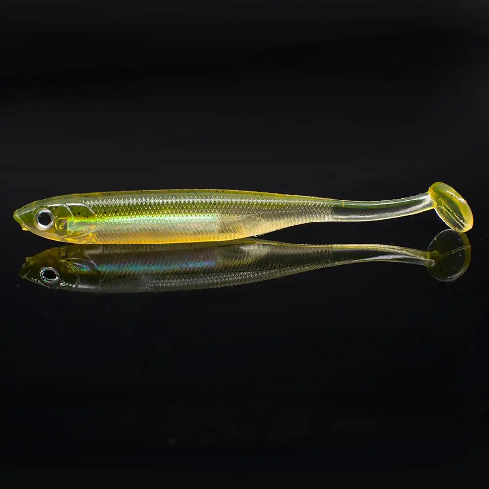 SEALURER-señuelo de pesca suave de 10cm y 5,5g, cebo Artificial de silicona, gusano, sábalo, Anguila, plantilla de pesca, aparejos de pesca, lote de 4 unidades - imagen 3