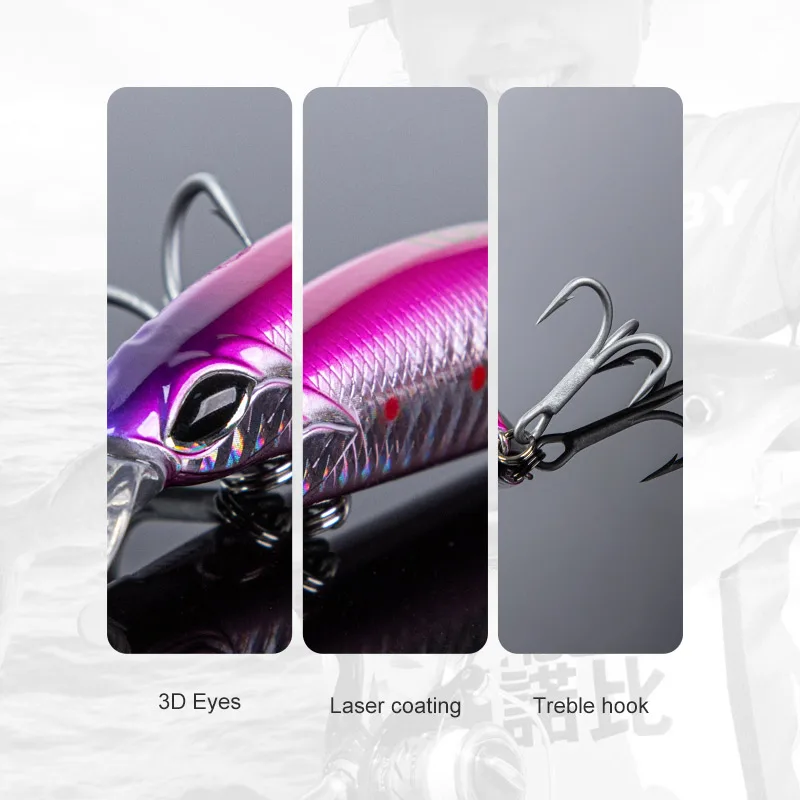 Noeby-señuelo de pesca de pececillo, cebo duro Artificial, Wobblers de hundimiento de fundición larga, 110mm, 19g, aparejos de pesca de agua salada - imagen 5