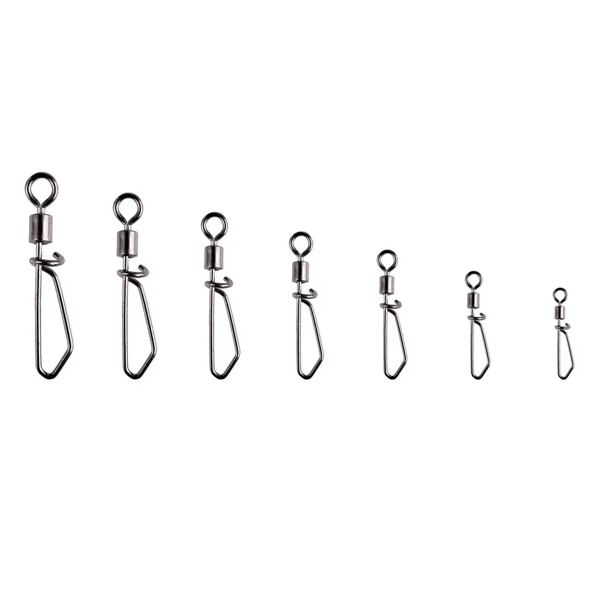 Conector giratorio de pesca con broche en forma de T, 10 unids/caja, 2 #-12 #, para anzuelo, señuelo, aparejos, accesorios de pesca de carpa - imagen 4