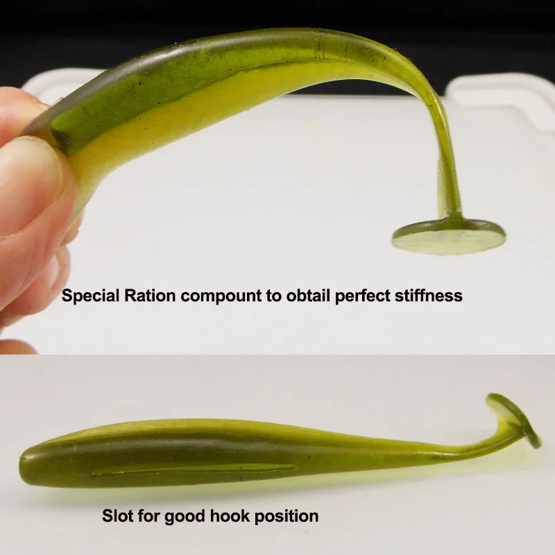 KESFISHING señuelo suave ES Easy Shiner 50mm 76 100 125 150 180mm cebo de silicona Pesca señuelo de Pesca Artificial - imagen 2