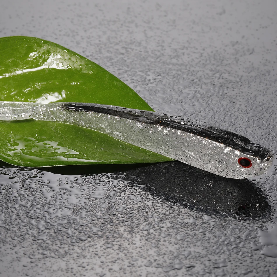 Señuelos de Pesca de silicona para trucha blanda, cebos Wobbler de 7g13cm para curricán, aparejos de pesca de lubina, 5 unids/lote - imagen 5
