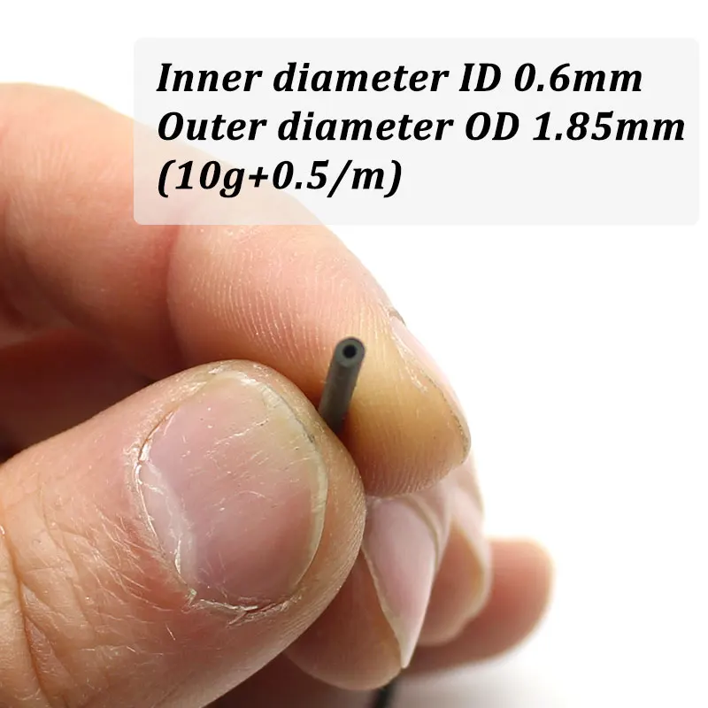 Tubo de tungsteno para pesca de carpa, tubo de hundimiento rápido, masilla de tungsteno, aparejo mate oscuro, manguitos de plomo líder, accesorios para carpa - imagen 2