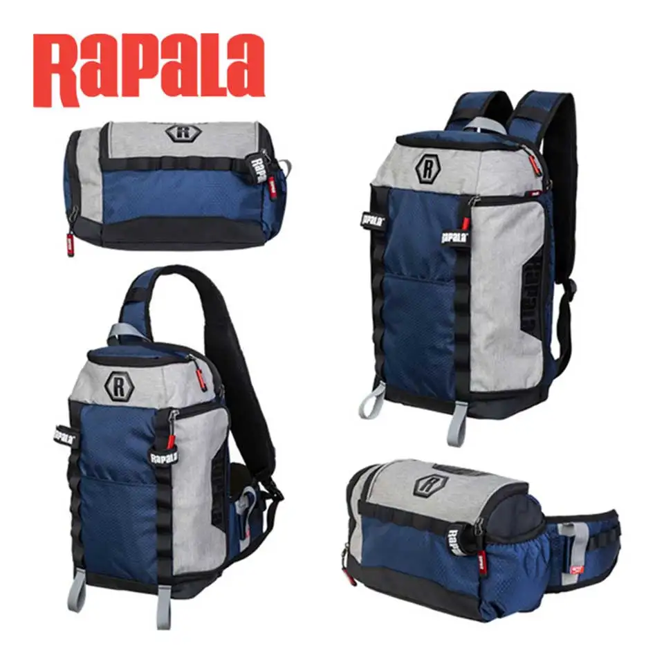 RAPALA-Bolso de la serie Jungle, mochila de pesca, riñonera, bandolera, bolsa de aparejos de pesca, bolsa multifuncional para exteriores