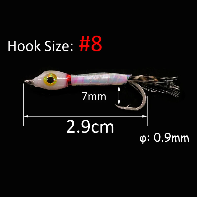 ICERIO-pez pequeño de 4 uds, perca de trucha, señuelo de la pesca con cebo