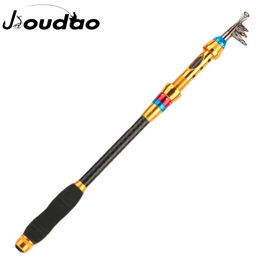 Caña de pescar telescópica Jioudao, caña de pescar de carpa de fibra de carbono súper dura, 1,8 M/2,1 M/2,4 M/2,7 M/3,0 M/3,6 M, caña de pescar de agua salada - imagen 2