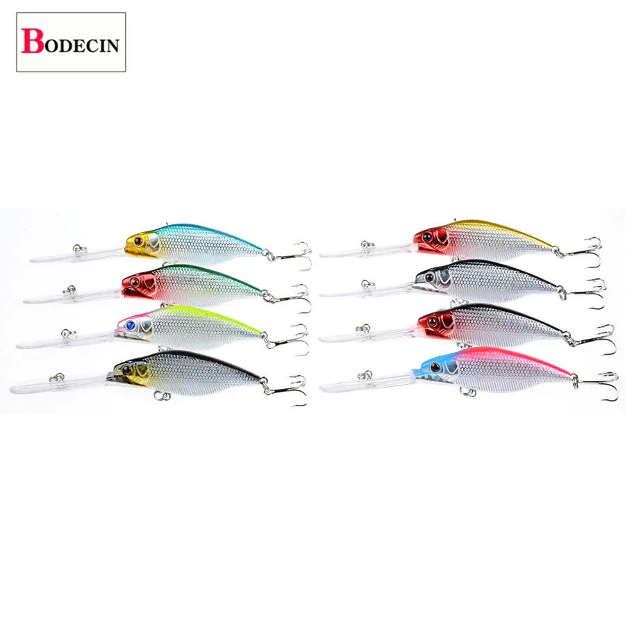 Minnow cebo Artificial/duro, Wobbler para aparejos de pesca, accesorios, ojos 3d, señuelo de Pesca de Mar, 1 unidad - imagen 4