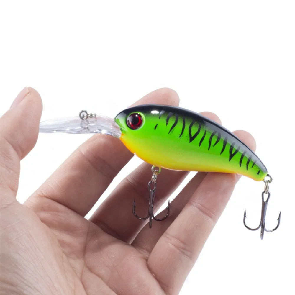 1 Uds Minnow Señuelos de Pesca 100mm 14g flotante Crankbait Wobbler Artificial cebo duro mar bajo trucha, Lucio Trolling Pesca abordar - imagen 2