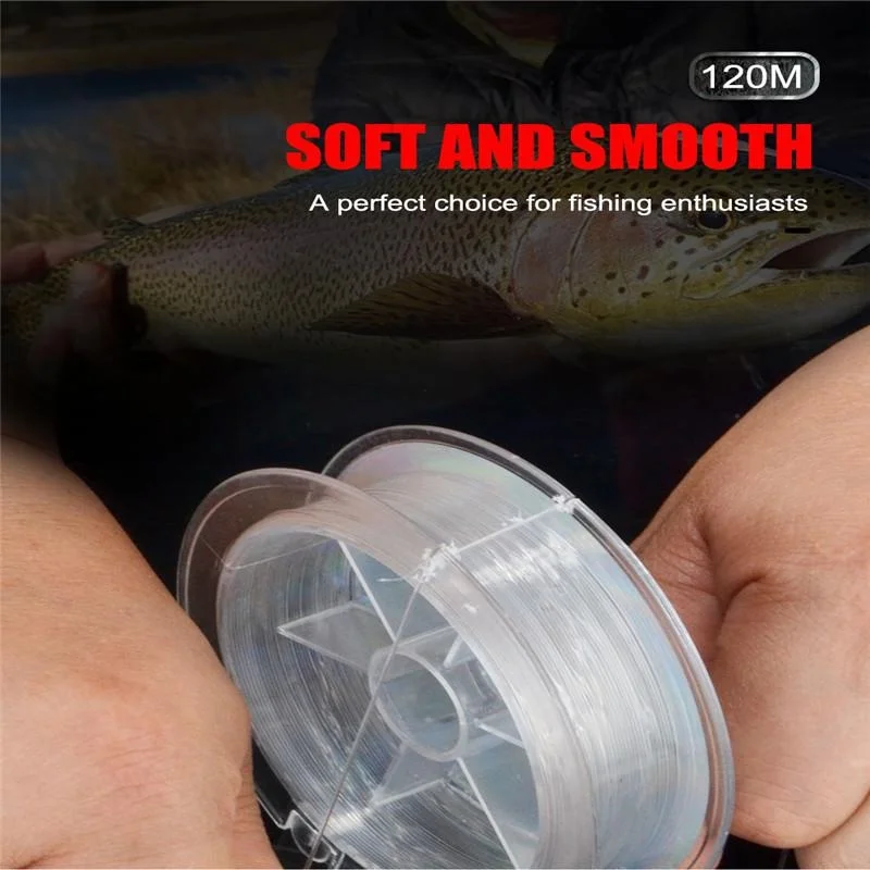 FLYSAND-línea de pesca con revestimiento de fluorocarbono, 120M, 0,20mm-0,60mm, 7.15LB-45LB, línea líder de fibra de carbono, línea de hundimiento de alambre de señuelo, Japón - imagen 5