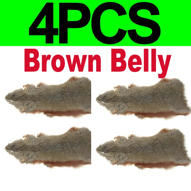 4PCS Brown Belly