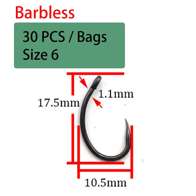 Barbless-Size 6