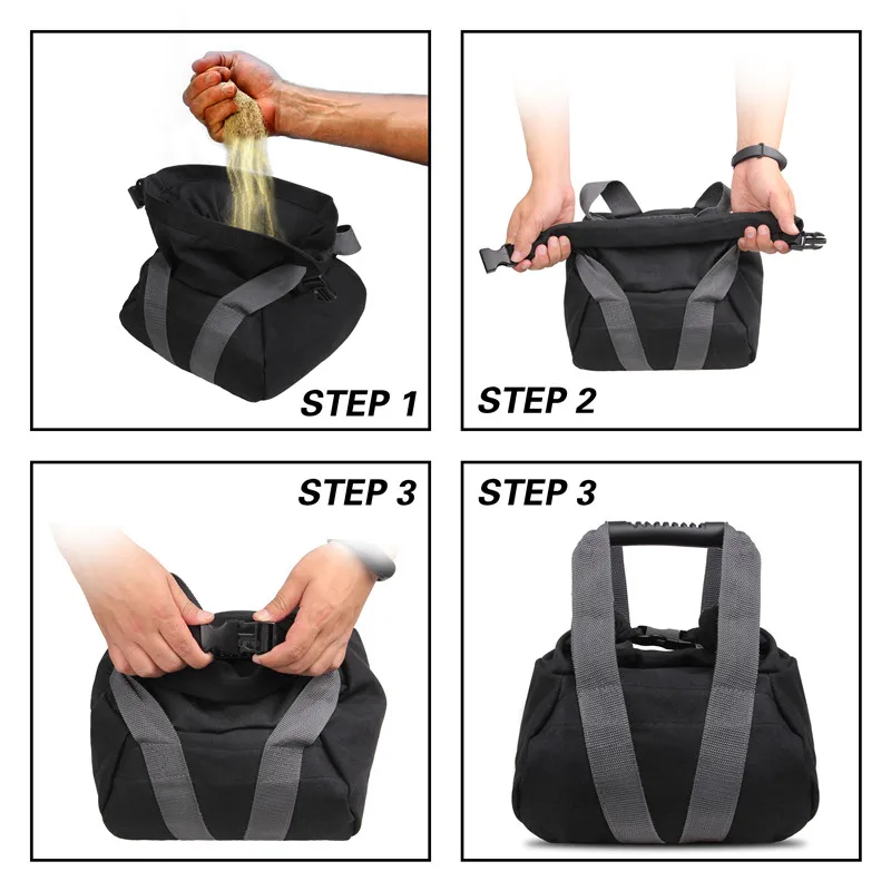 Bolsa de arena para entrenamiento de levantamiento de pesas en interiores, saco de arena para ejercicios de alta intensidad, bolsa de energía para entrenamiento deportivo, bolsas de lona de alta resistencia - imagen 4