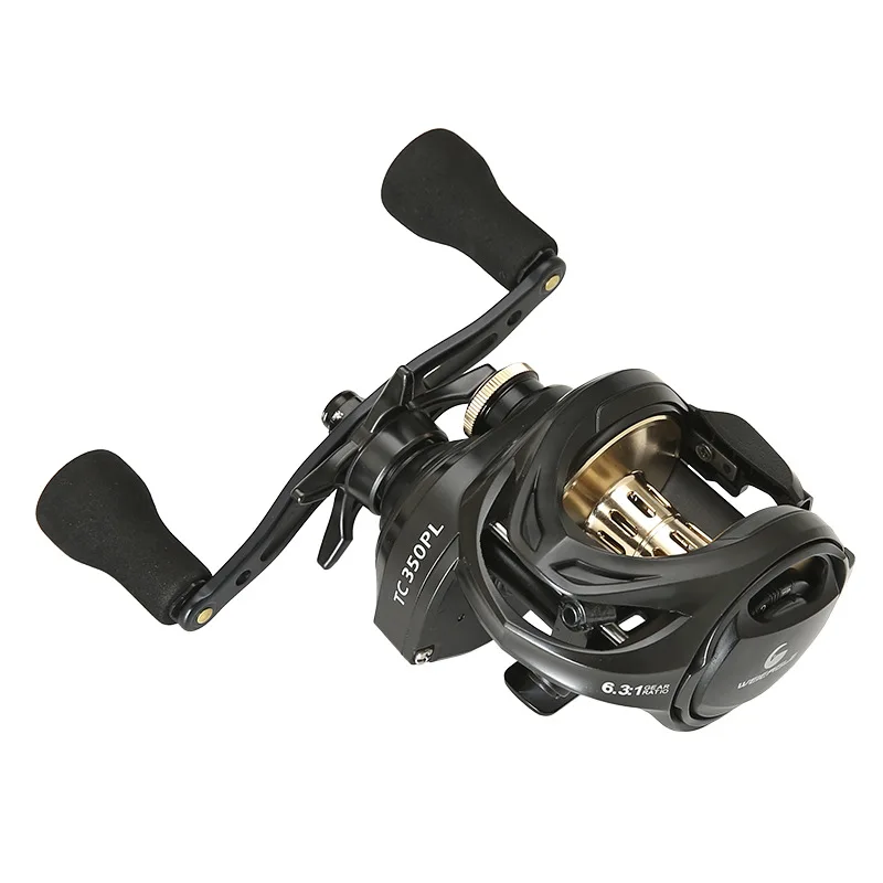 Carrete de pesca Baitcast, bobina de línea profunda 9 + 1 BB, alta capacidad, Metal, sacudir lentamente, carrete de señuelo - imagen 3