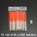 red B and battery