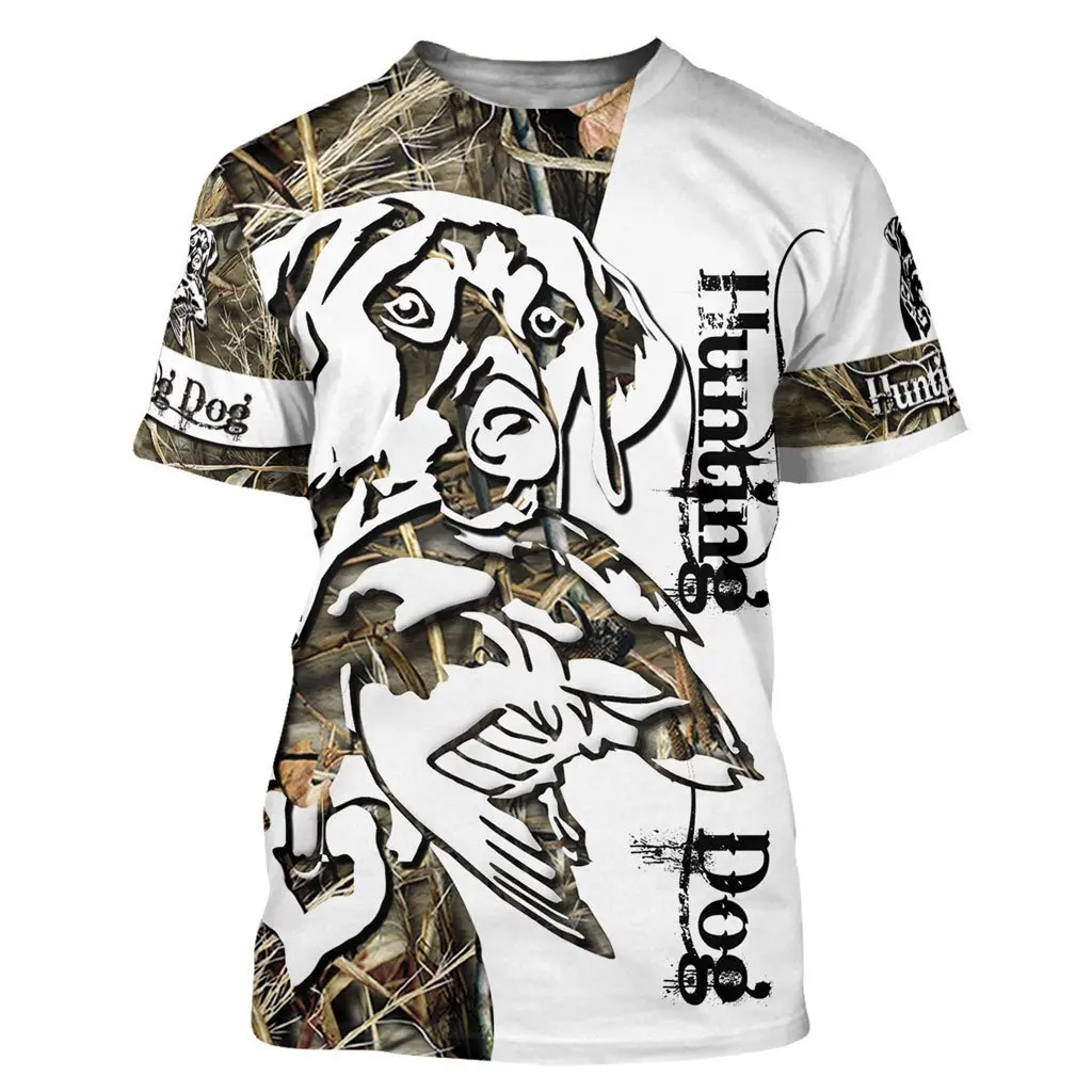 Camiseta Hipster de verano 2025 para hombre, camiseta de manga corta con estampado 3D de caza de pato hermoso, camisetas informales Unisex TX0166 - imagen 2