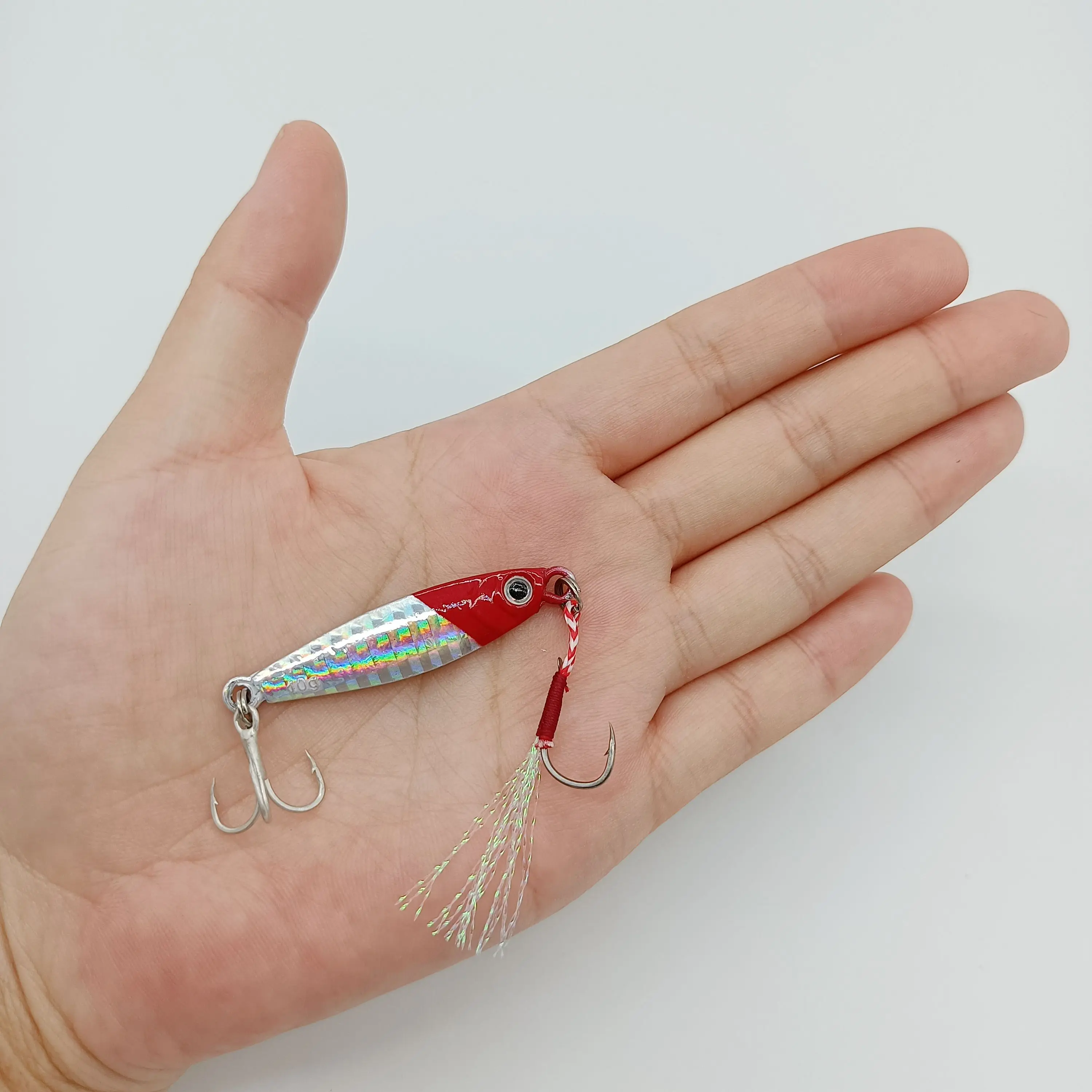 DUODUOYU-señuelo de pesca de plantilla de Metal Micro, cebo Artificial, 7g/10g/15g/20g, Gato de agua salada, lote de 6 unidades - imagen 3