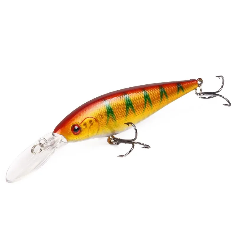 Señuelo de Pesca de pececillos, anzuelos de Pesca de 11cm/9,5g, aparejos Wobbler, Crankbait, cebo duro Artificial de Japón, Swimbait, 1 unidad - imagen 2