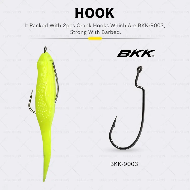 Señuelos de hundimiento de PVC, cebo de silicona suave para pesca en el mar, Swimbait Wobblers con gancho de manivela BKK 9003, flotante TPE 12g/14g, 6 uds. - imagen 3