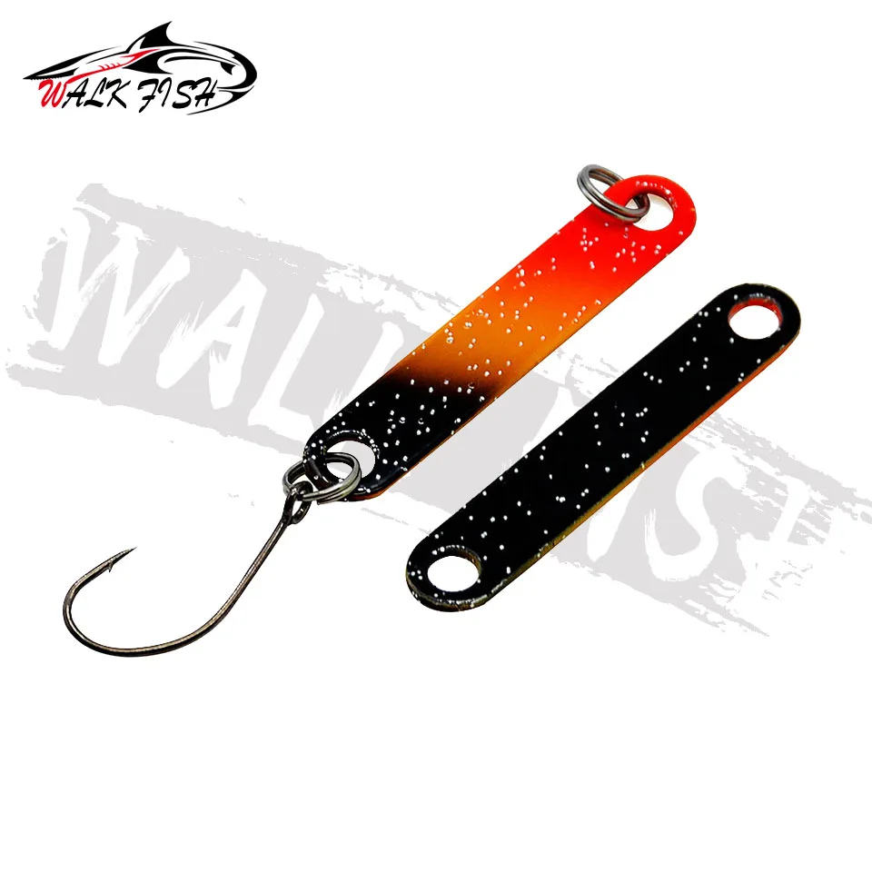 WALK FISH-Señuelos de Pesca de latón, 1 unidad, 2g, 40mm, cuchara de pesca - imagen 5