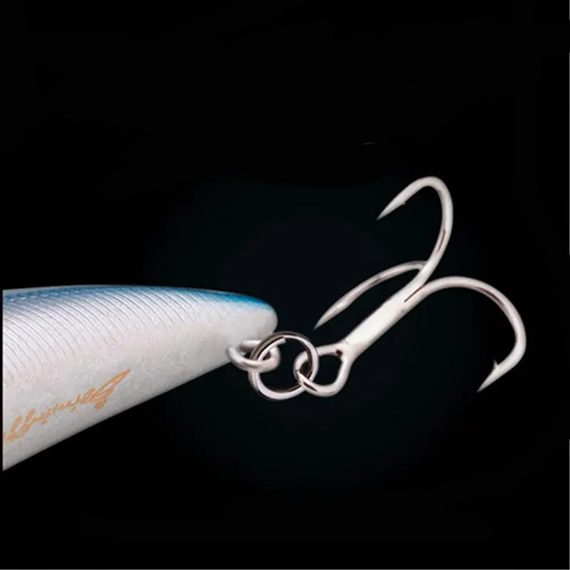 Elllv 20 piezas anillos divididos de pesca de acero inoxidable conectores de señuelo de pesca accesorio de pesca de agua salada antioxidante - imagen 4