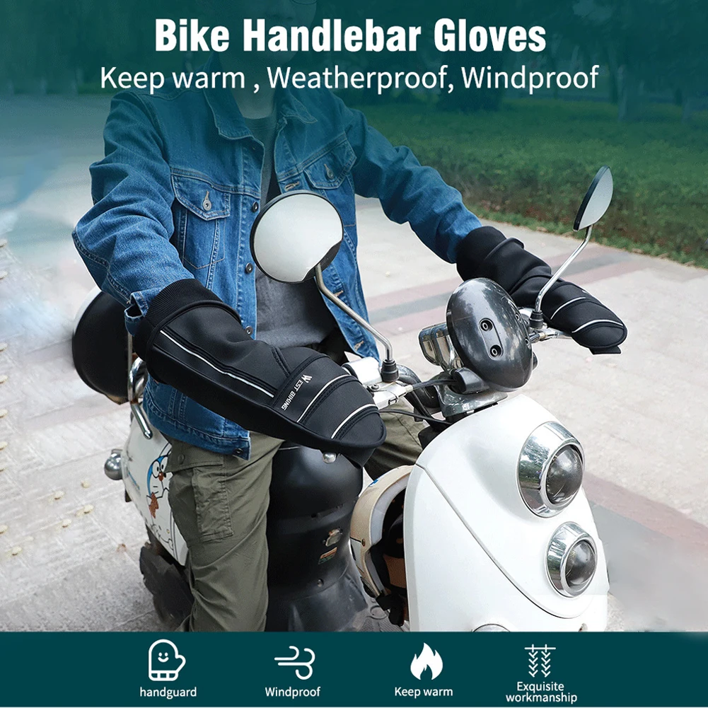 Manténgase cálido y elegante con guantes de manillar de bicicleta