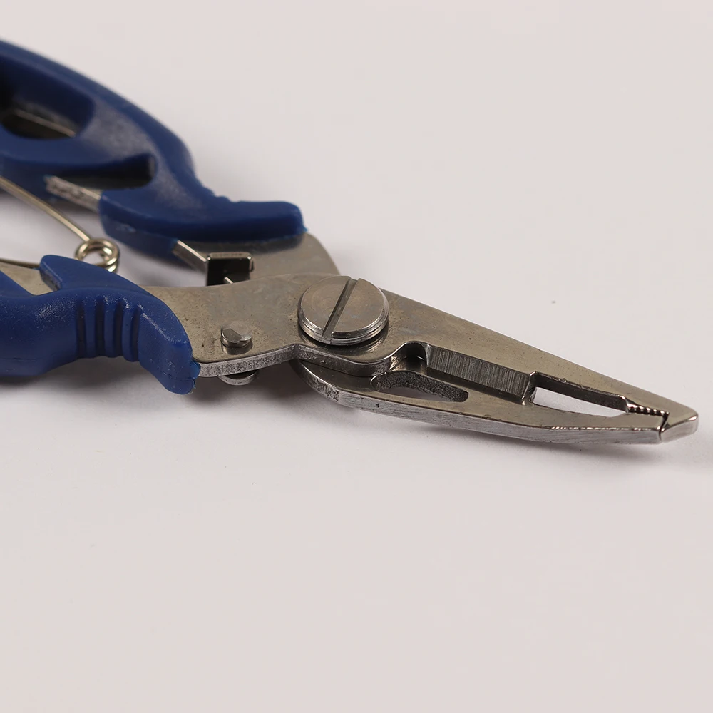 Alicates de pesca de boca curvada de acero inoxidable, tijeras de pesca multifuncionales, vigorosos, alicate de corte de línea de pesca - imagen 3