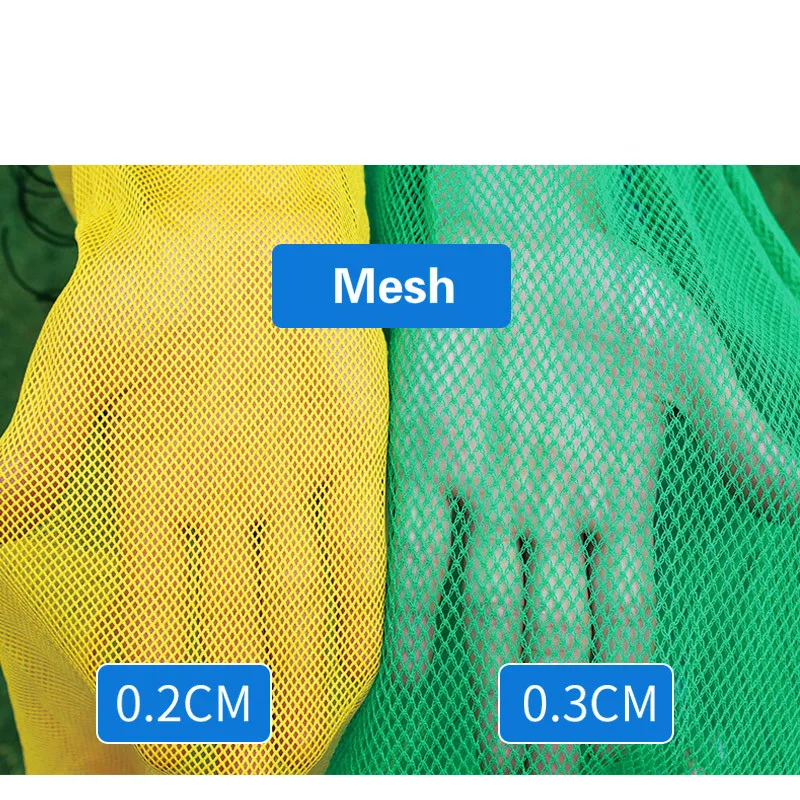 Bolsa de red para peces de mano, bolsa de red de protección para peces, pequeña malla de nailon tejida gruesa - imagen 3