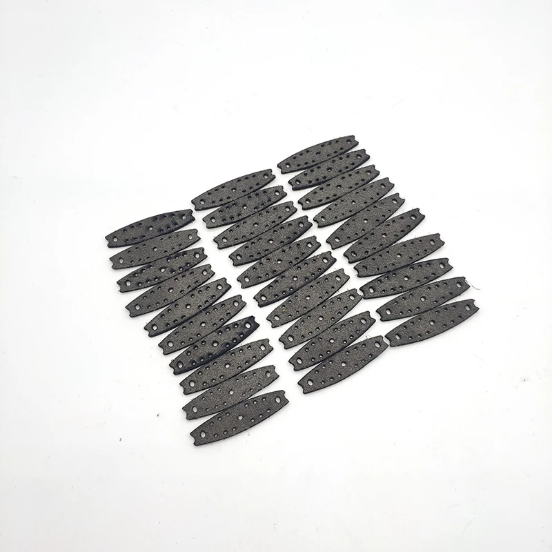 30 Uds. Bolsa para tirachinas banda de goma plana cuero PU accesorios de tiro de caza al aire libre - imagen 4