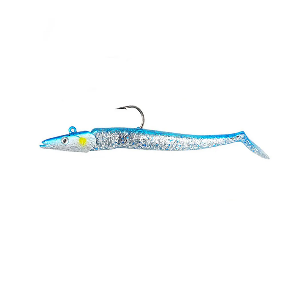 5 uds Swimbaits peso cabeza JIG Glow señuelo suave 10g cebo suave con anzuelo de Pesca aparejos Pesca lubina señuelo de Pesca peces artificiales - imagen 5