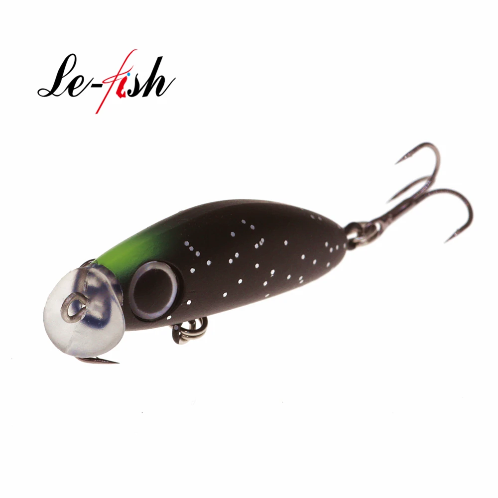 Le fish-señuelo de pesca ultraligero de diseño japonés, 2,3g, 35mm, Minnow flotante, Mini cebo duro para perca, trucha, lubina, novedad - imagen 4