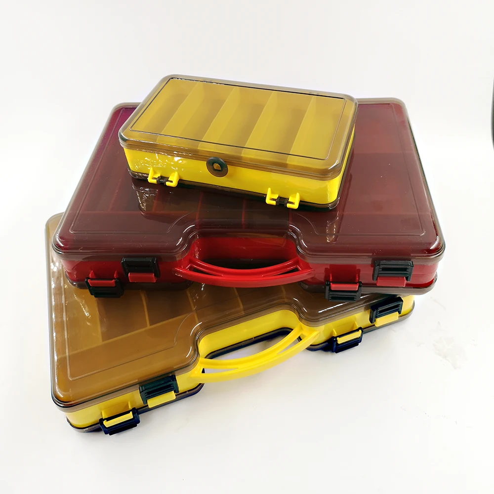 Caja de aparejos de pesca de doble cara multifuncional de gran capacidad, caja de almacenamiento de accesorios de pesca de carpa, caja de cebo portátil - imagen 3