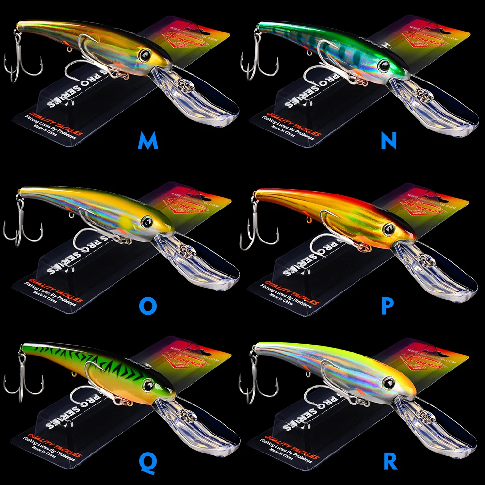 PROBEROS-señuelo de pesca de 41g/20cm, 10 colores, aparejos de pesca con gancho 2/0 #, cebos grandes - imagen 5