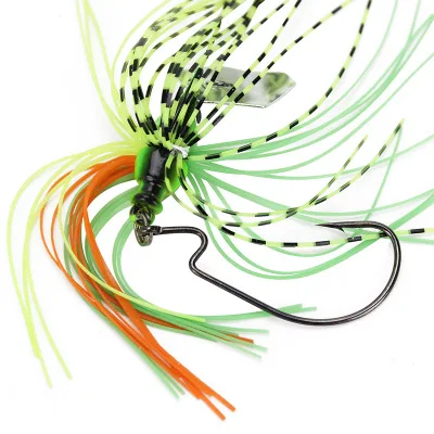 Cebo Buzz de alambre, señuelo de pesca, plantilla de goma, 14g, 17g, cebos compuestos, Fineness Chatter Spinner, plantillas de peces artificiales, cabeza, 1 pieza, venta - imagen 3