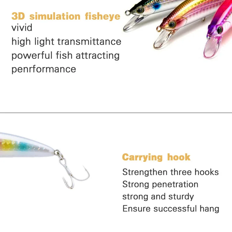 Señuelo de pesca para acampar al aire libre, Wobblers de hundimiento, crankbaits, hardbait, Minnow, Japón, 1 pieza, 90mm, 28g - imagen 5