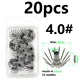 20pcs size 4.0
