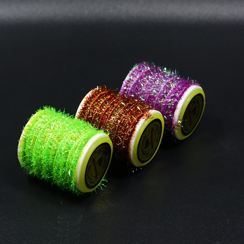 Royal Sissi nuevo desarrollado juego de 10 carretes cactus nacarado chenilla salmón y steelhead streamer mosca flash cuerpo mosca atado materiales - imagen 3