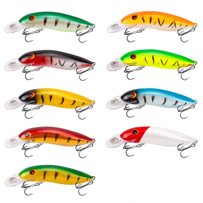 Señuelo de pesca de pececillos, cebo Artificial duro flotante, Crankbait, Lucio, trucha, Wobblers de aguas profundas, aparejos de pesca, 10,5 cm, 13,4g, 1 piezas - imagen 2