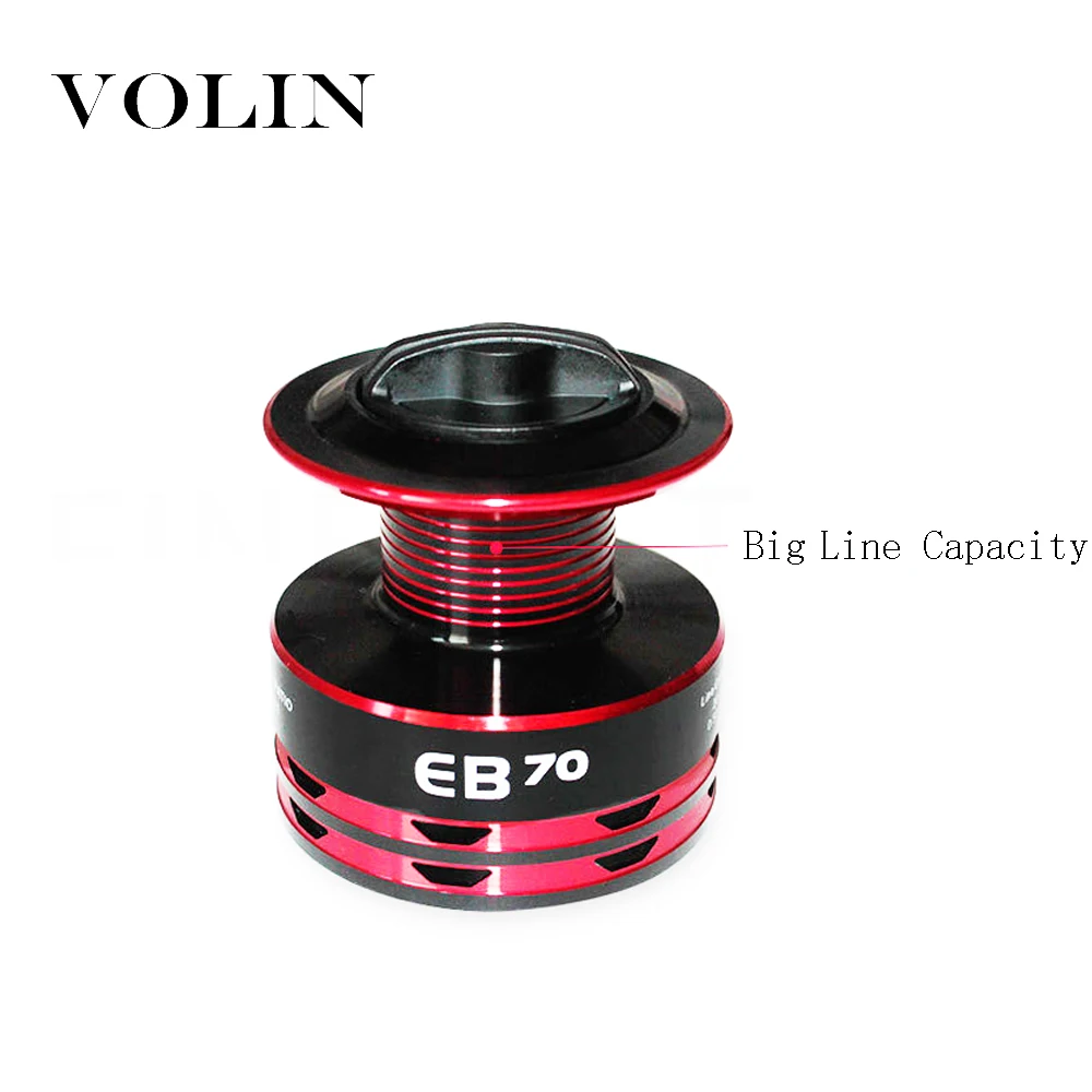 VOLIN-carrete de pesca de Metal, bobina de fundición larga 12 + 1BB 5-10KG, arrastre máximo 5,2: 1 - imagen 5