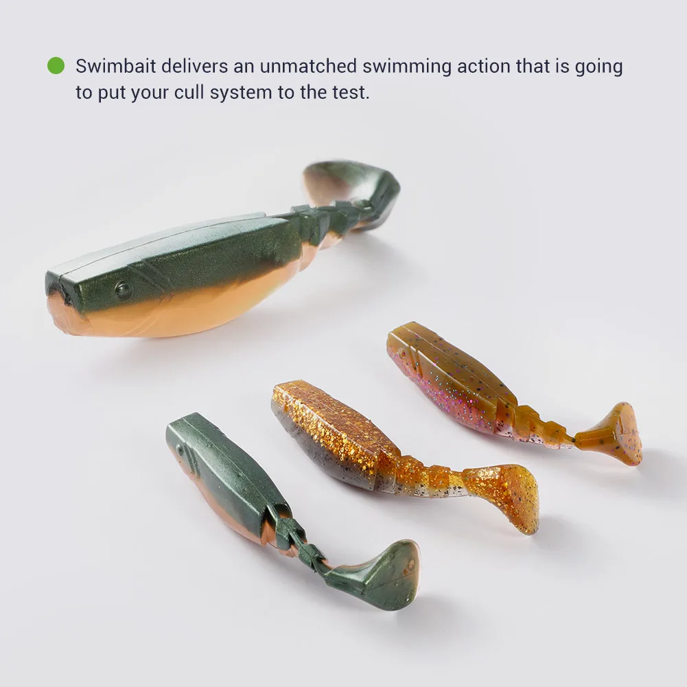 Bassland-señuelo suave de 55mm, 75mm, 85mm, cebo de silicona, Wobblers artificiales, carpa, Lucio, aparejos de pesca, Leurre Souple - imagen 5