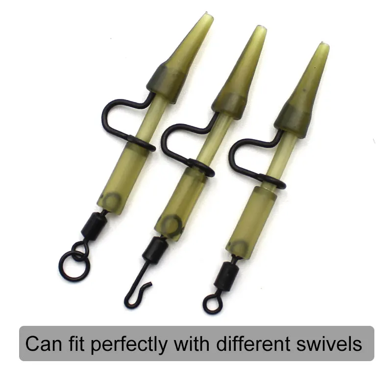 Kit de aparejos de pesca de carpa, Clips de plomo y gomas de cola, accesorios de cono para carpa, equipo de aparejo de pesca - imagen 4