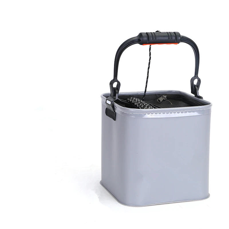 Caja de cubo de pesca plegable, contenedor de almacenamiento con asa EVA nvironmental para pesca, acampada, bolsa de almacenamiento de aparejos al aire libre - imagen 3