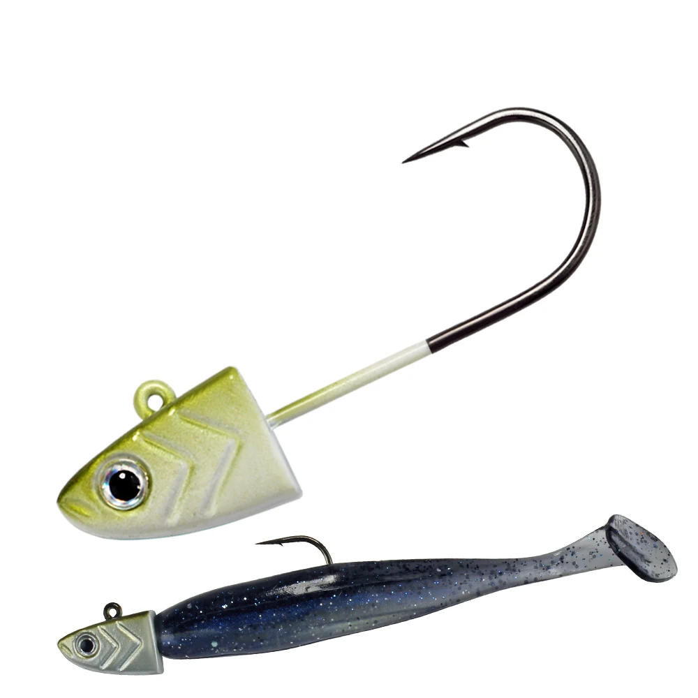 FTK-anzuelos de pesca de 5g, 12g, 25g, anzuelo con cabeza plomada, plantilla de cabeza, señuelo duro, cebo de gusano blando, plantilla de gancho para pesca - imagen 2