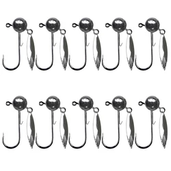 Anzuelos Jig Head Redondos Weedless para Vinilo