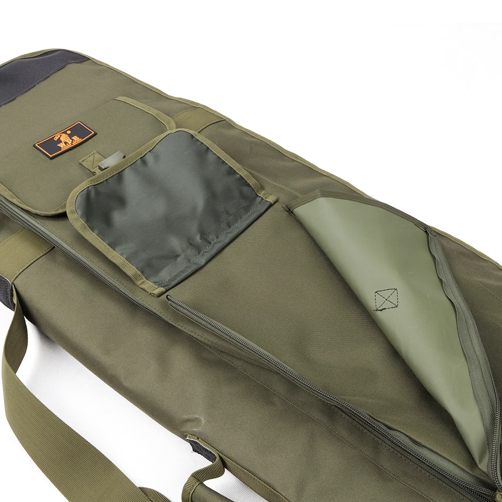 W.P.E-Bolsa de almacenamiento para caña de pescar, aparejos de pesca de tela Oxford plegable, bolsa grande para el vientre, 1,5 m/2,1 m