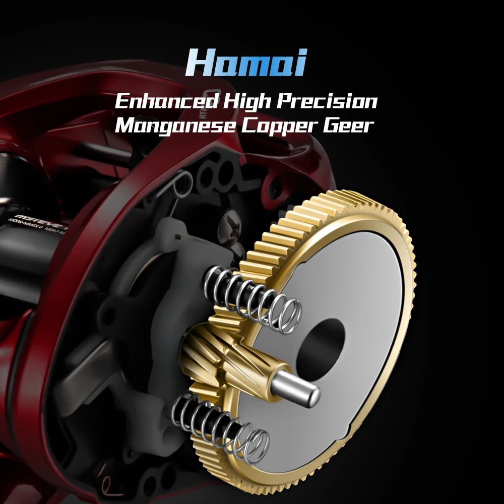 Carrete de pesca Merage Smooth, arrastre máximo Real de 9Kg, 7 + 1BB, relación de engranaje 7,2: 1, carrete de pesca de alta velocidad, sistema de freno centrífugo - imagen 3