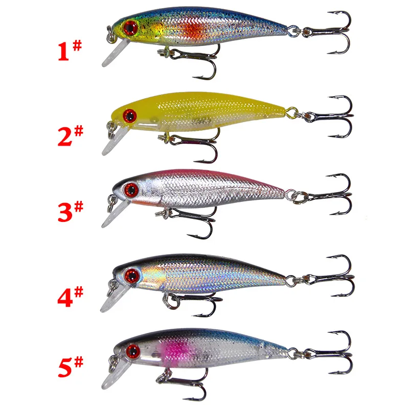 Señuelo duro Artificial para Pesca, anzuelo triple flotante, Wobbler, Crankbait, Lucio, Swimbait, 1 unidad, 6,5 cm, 4,3g - imagen 2