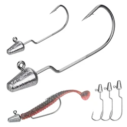 THKFISH Jig Head Cabezas de Bala Acero Carbono Vástago Largo 3.5g 5g 7g